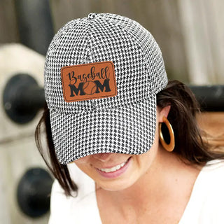 Baseball Mom Patch Cap #L190-BLK-P102-BASEMOM