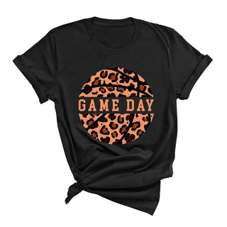 Leopard Basketball T-Shirt #HPTS-BLKLG-BASKETLPRD
