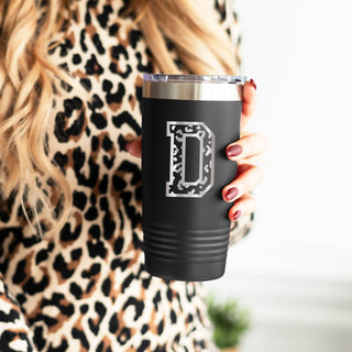 Varsity Single Initial Tumbler