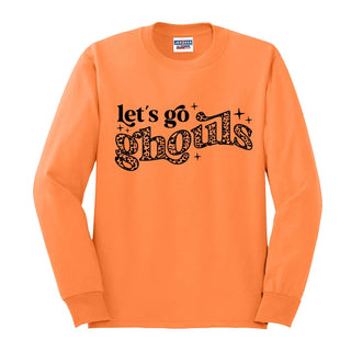 Orange Let's Go Ghouls Long Sleeve Shirt
