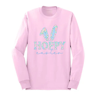 Hoppy Easter Long Sleeve Shirt #HPLS-LTPKLG-HOP24
