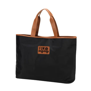 Fur Mama Black Nylon Ally Tote