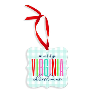 Merry Christmas State Ornament