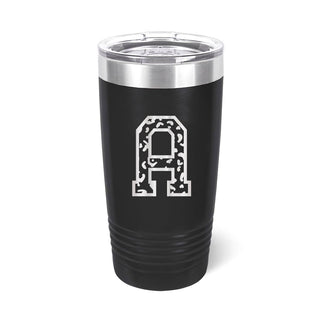 Varsity Single Initial Tumbler
