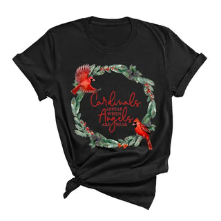 Angels are Near Cardinal T-Shirt #HPTS-BLKLG-ANG23
