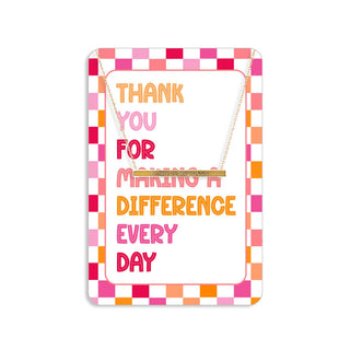 Thank You for Making a Difference Keepsake Card