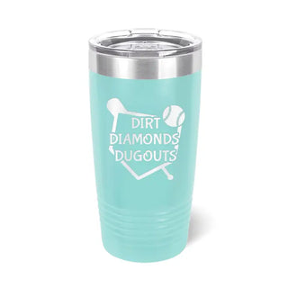 Dirt, Diamonds, Dugout Teal Tumbler #TWB20-DDD24-TEAL
