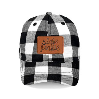 Lake Junkie Buffalo Check Cap #L190-BLKCHECK-P102-LAKEJUNKIE