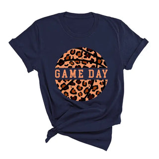 Leopard Basketball T-Shirt #HPTS-BLKLG-BASKETLPRD