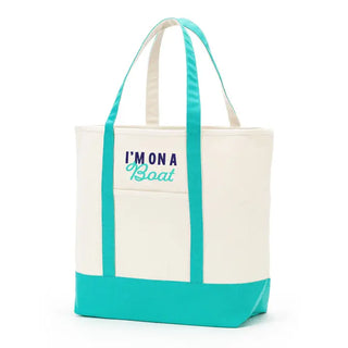 On a Boat Everyday Tote #M733VL-MINT-ONBOAT