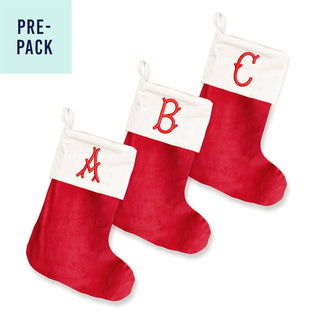 Single Initial Velvet Stocking Pre-Pack