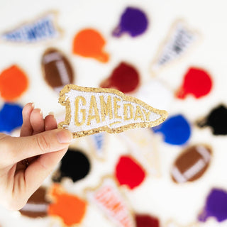 Gold Game Day Pennant Patch