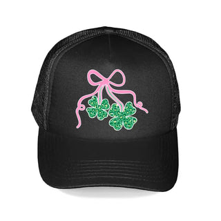 Shamrock Bow Trucker Hat #L197-SMSHAMB