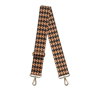 Camel & Black Houndstooth Crossbody Strap #MNA109VL-CBHOUNDS