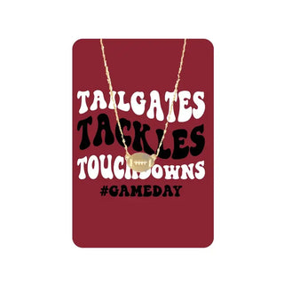 Garnet Tailgates, Tackles, Touchdowns Keepsake Card #VLJC-358GD-GARTTT