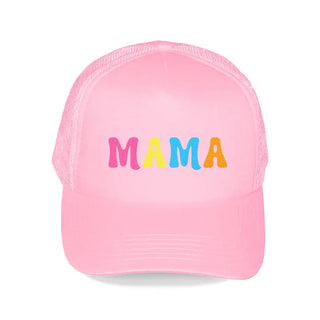 Multicolor Mama Trucker Hat #M197VL-BLU-MLTMA
