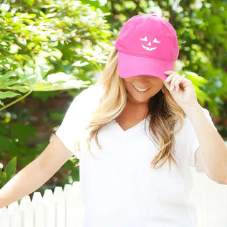 Hot Pink Jackie-O-Lantern Cap