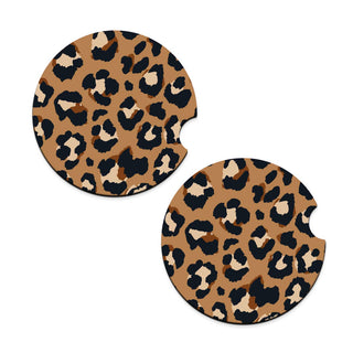 Spotlight Leopard Car Coaster Set #SPS-LPRD23