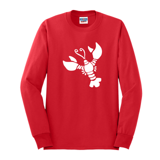White Lobster Long Sleeve Shirt #HPLS-REDSM-WHTLOB