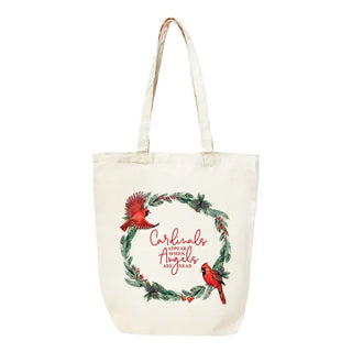 Angels are Near Cardinal Canvas Tote #HPT2518-ANG23