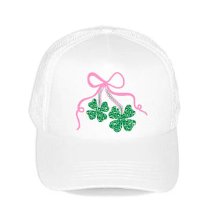 Shamrock Bow Trucker Hat #L197-SMSHAMB