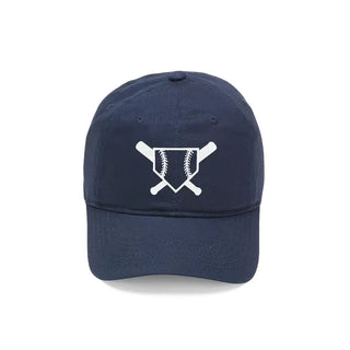 Motif Embroidered Navy Kids' Cap #M185VL-NAVY-CRAB