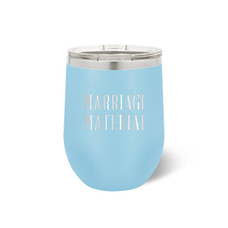 Marriage Material Light Blue 12oz Tumbler