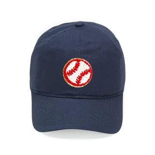 Baseball Glitter Patch Cap #L190-BLK-PBASE