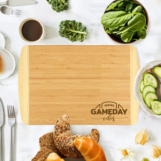 Game Day Vibes Two-Tone Cutting Board