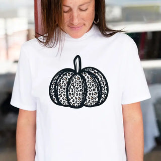 Leopard Pumpkin T-Shirt #HPTS-GARLG-LPRDPMPK