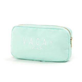 Vacay Mode Mint Logan Accessory Bag