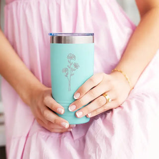 Birth Month Flower 20oz. Insulated Tumbler #TWB20-APR-PK