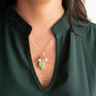 Gold Leah Necklace #VLJ2439-GD