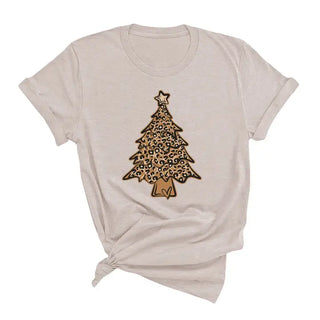 Leopard Christmas Tree T-Shirt