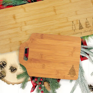 Leopard Christmas Tree Small Cutting Board