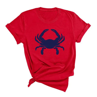 Navy Crab T-Shirt #HPTS-REDSM-NYCRAB