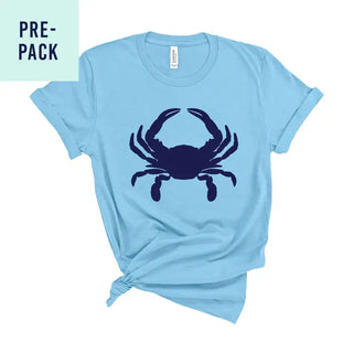 Navy Crab Ocean Blue T-Shirt 9 pc Set #PACK-OBLU-NYCRAB