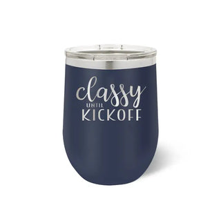 Classy Until Kickoff Tumbler #TWB12-KICK-BLK
