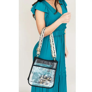Black Clear Heather Purse