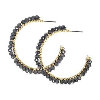 Black Wrenley Earrings #VLJ1913-BLK