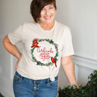 Angels are Near Cardinal T-Shirt #HPTS-BLKLG-ANG23