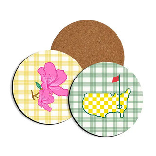 Golf & Azalea Coaster Set