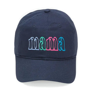 Navy Mama Outline Cap