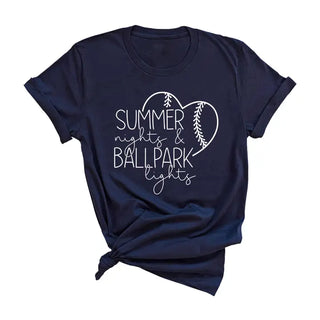 Ballpark Lights Baseball T-Shirt #HPTS-BLKLG-BPAR23