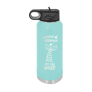 Instant Mermaid 20oz. Insulated Water Bottle #LWB20-ADDH2O-TEAL