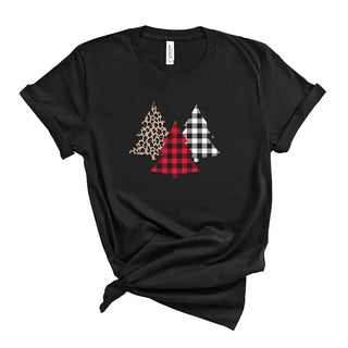 Christmas Tree Trio T-Shirt #HPTS-BLKLG-TREE