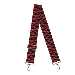 Red & Black Textured Crossbody Strap #MNA109VL-REDBLK