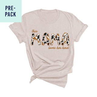This Mama Loves Her Herd Heather Dust T-Shirt Pre-Pack