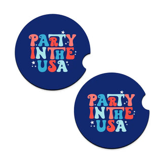 Party in the USA Car Coaster Set #SPACK-CC132-PRTUSA