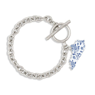 Blue Floral Kentucky Bracelet